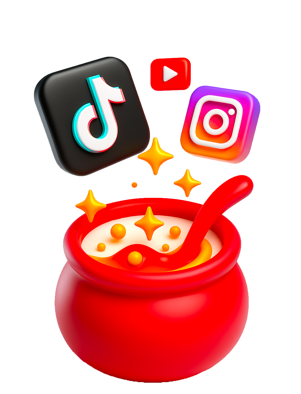 Conversion des vidéos TikTok, Instagram et YouTube Shorts en recettes Oshii